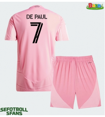 Inter Miami Rodrigo De Paul #7 Hemmaställ Barn 2026-27 Kortärmad (+ Korta byxor)